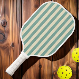 Polo Striping Aqua Reef aus der Mitte des Jahrhund Pickleball Schläger