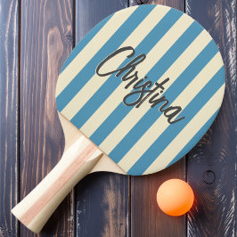 Polo-Striping Aqua Splash Painted Name Tischtennis Schläger