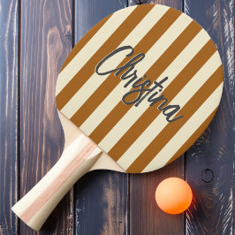 Polo-Striping-brurnt-Sand-Gemälde-Name aus der Mit Tischtennis Schläger