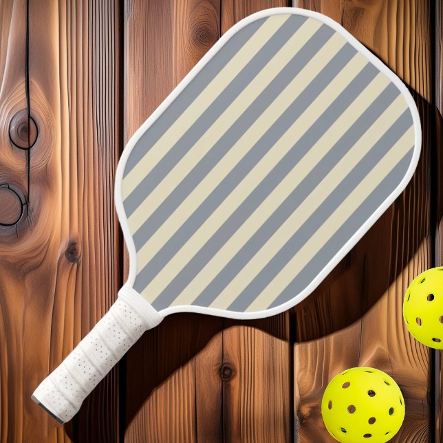 Polo-Striping Dove Gray aus dem Mittelalter Pickleball Schläger (Von Creator hochgeladen)