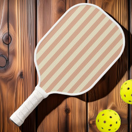 Polo-Striping Sweet Peach aus der Mitte des Jahrhu Pickleball Schläger
