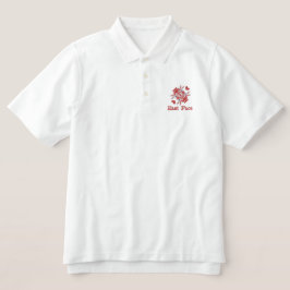 Polo-T - Shirt, bestickt
