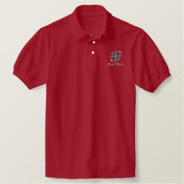 Polo-T - Shirt, bestickt