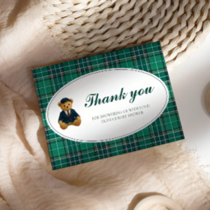 Polo Teddy Bear Baby Dusche Vielen Dank Karte