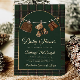 Polo Teddy Bear Classic Baby Shower Einladung