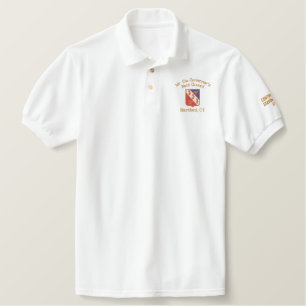 Polo White bestickt