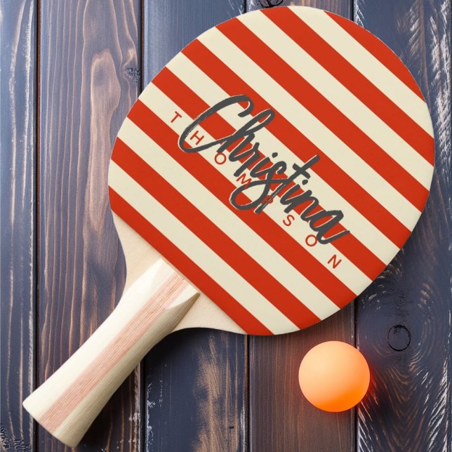 Poloblut Orangefärbter Name aus der Mitte des Jahr Tischtennis Schläger (Von Creator hochgeladen)