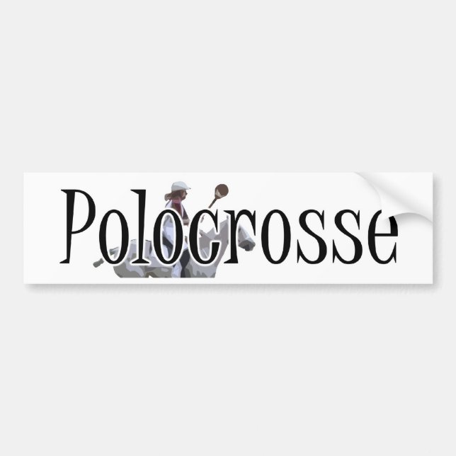 Polocrosse Autoaufkleber (Vorne)