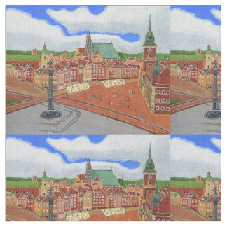 Pologne, Varsovie tissu de coton 