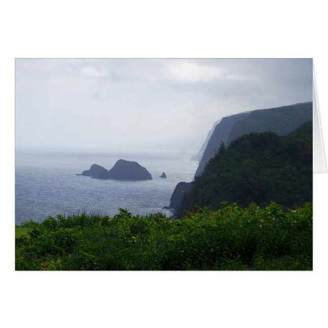 Pololu Valley Lookout, Hawaii, Karte (Vorderseite (Horizontal))