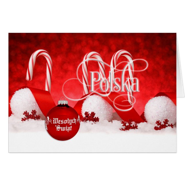 Polonais/Polski - Joyeux Noël/Wesołych Świąt (Devant horizontal)