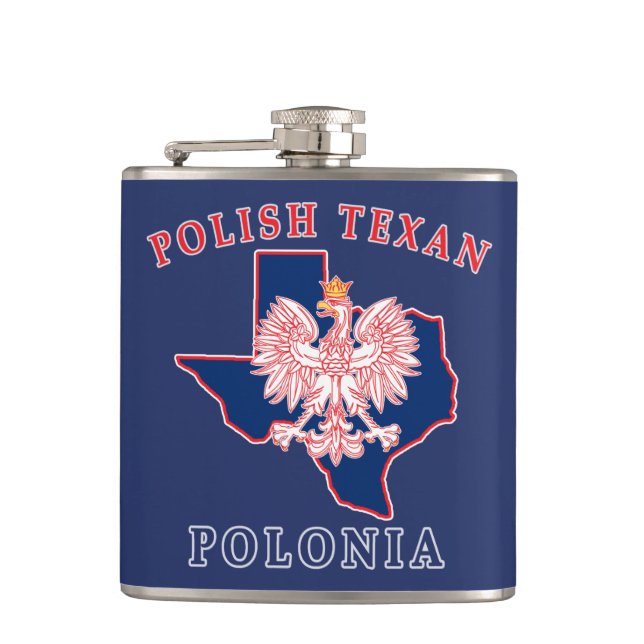 Polonia Polnisch Texan Flachmann (Vorderseite)