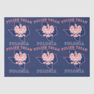 Polonia Polnisch Texan Seidenpapier
