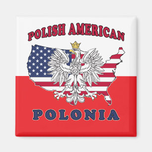 Polonia Texas Polnischer Amerikaner Magnet