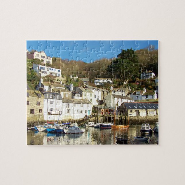 Polperro Hafen Cornwall England (Horizontal)