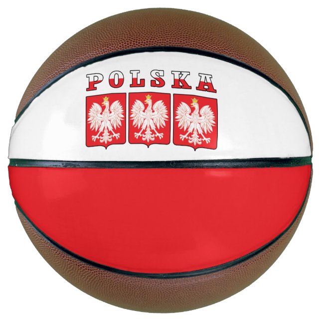Polska Eagle Flag Shields Basketball (Vorderseite)