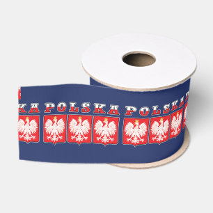 Polska Eagle Flag Shields Ripsband