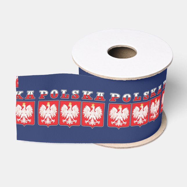 Polska Eagle Flag Shields Ripsband (Spule)