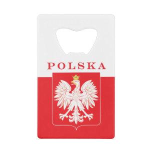 Polska Eagle Red Shield Geldbeutel Flaschenöffner