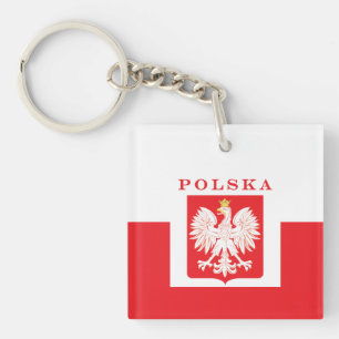 Polska Eagle Red Shield Schlüsselanhänger