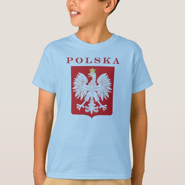 Polska Eagle Red Shield T-Shirt (Vorderseite)
