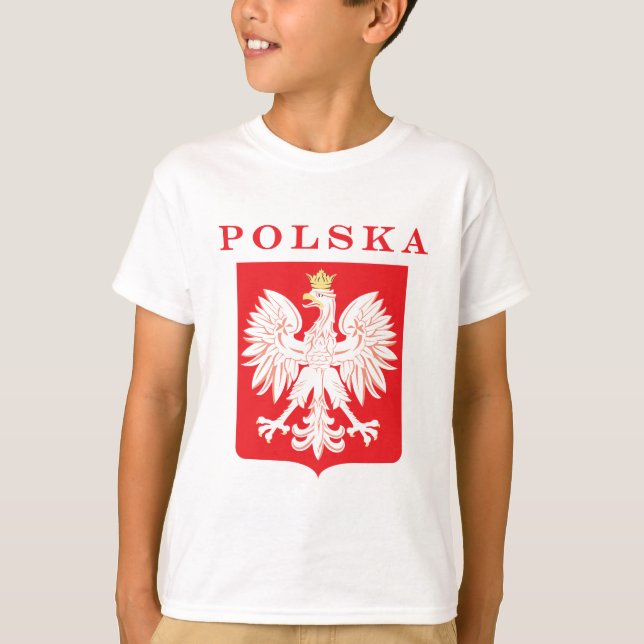 Polska Eagle Red Shield T-Shirt (Vorderseite)