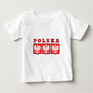 Polska Eagle Shields Baby T-shirt