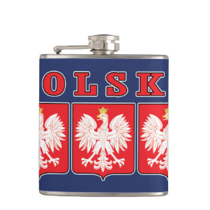 Polska Eagle Shields Flachmann