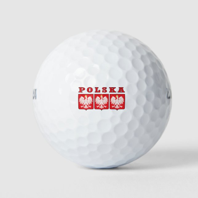 Polska Eagle Shields Golfball (Vorderseite)