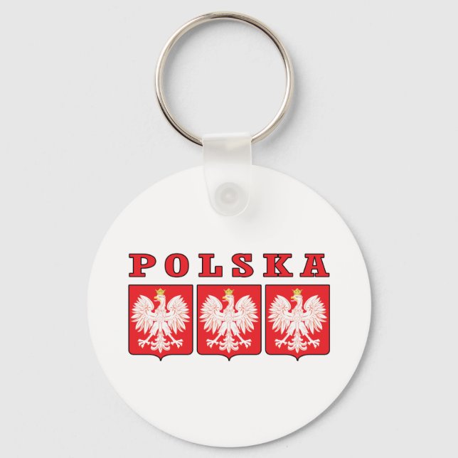 Polska Eagle Shields Schlüsselanhänger (Vorderseite)