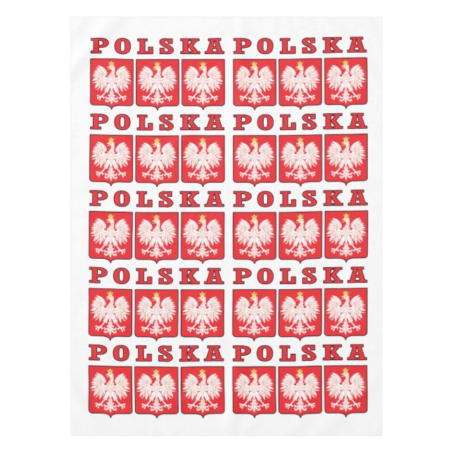 Polska Eagle Shields Tischdecke (Vorderseite)