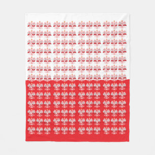 Polska Flag Red Eagles Fleecedecke
