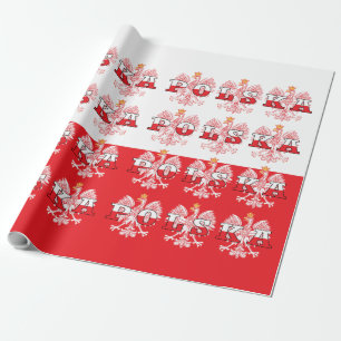 Polska Flag Red Eagles Geschenkpapier