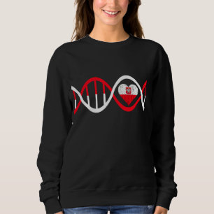 Polska Genetic Poland Dna Polish Roots Polen hören Sweatshirt