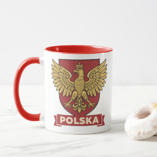 Polska Golden Eagle Heraldic Tasse