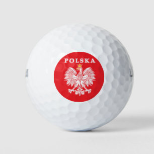Polska mit rotem Polnischer Adler Golfball