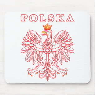 Polska mit rotem Polnischer Adler Mousepad