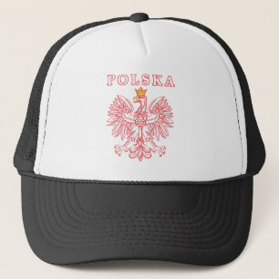 Polska mit rotem Polnischer Adler Truckerkappe
