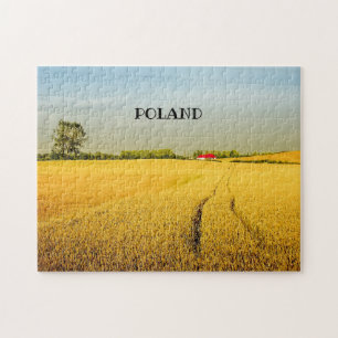 Polska Polen Landschaft Dorf Feld Landschaft