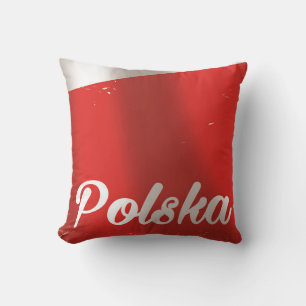Polska, Polen Vintage Reiseplakat Kissen