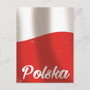 Polska, Polen vintage Reiseposter Postkarte