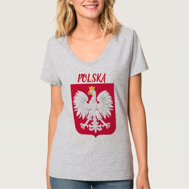 Polska (Polen) Wappen Football Shirt (Vorderseite)
