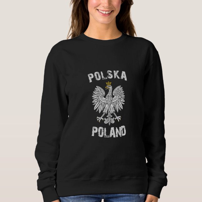 Polska Polish Poland  1 Sweatshirt (Vorderseite)