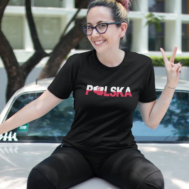 Polska Polska - Flagge Frauen T Shirt (Polska Poland Flag Women T Shirt)