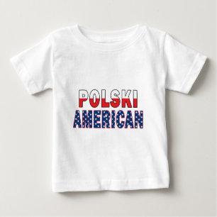 Polski American Flag Baby T-shirt