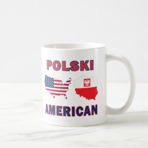 Polski American Map Kaffeetasse