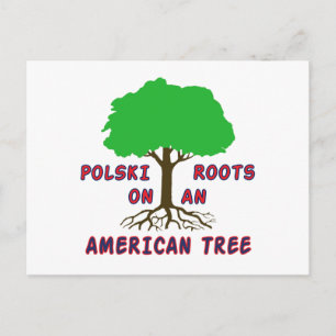 Polski American Roots Postkarte