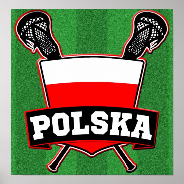 Polski Poland Lacrosse Poster (Vorne)