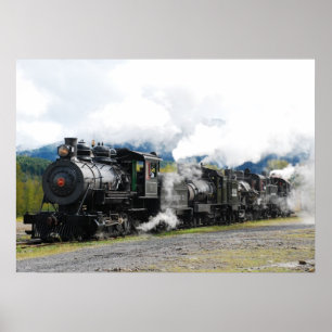 Polson Logging Company Zug Druck Poster