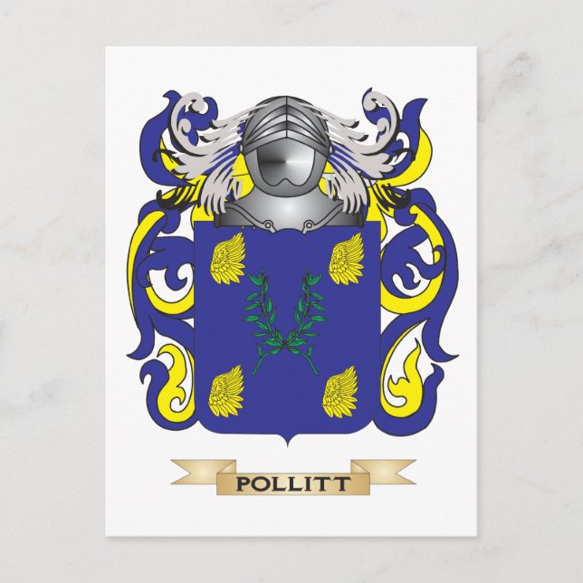 Polstermatte (Familienwappen) Postkarte (Vorderseite)